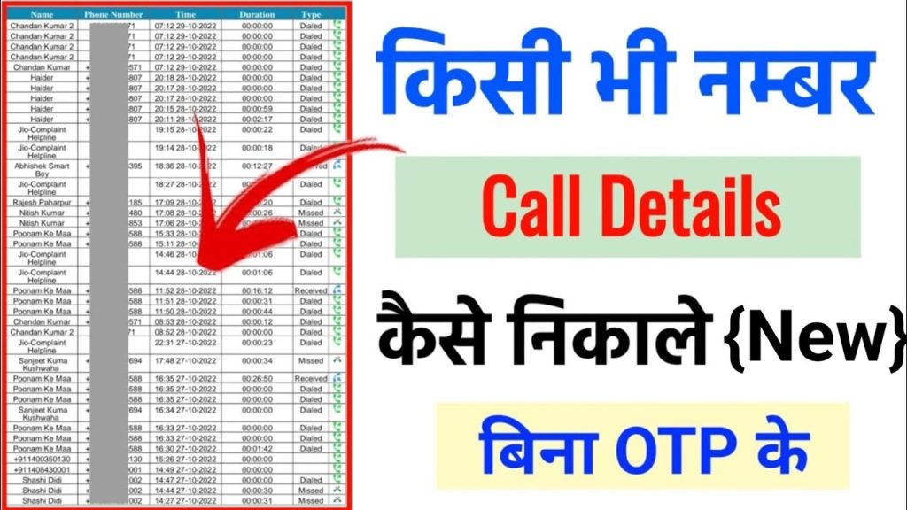 How to Find Call Details of Any Number