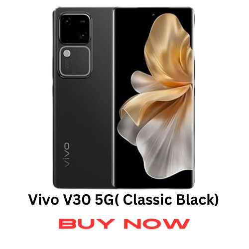 Vivo V30 5G Smartphone (Classic Black, 8GB RAM, 128GB Storage)